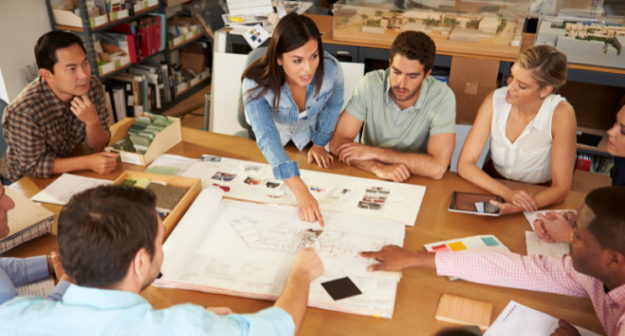 direct-leadership-header Leading a team of building contractors under the direction of a female leader